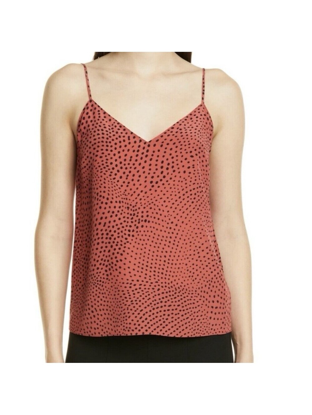 RAG & BONE Women’s Astrid Polka Dot Camisole Top In Orange Multi-Large